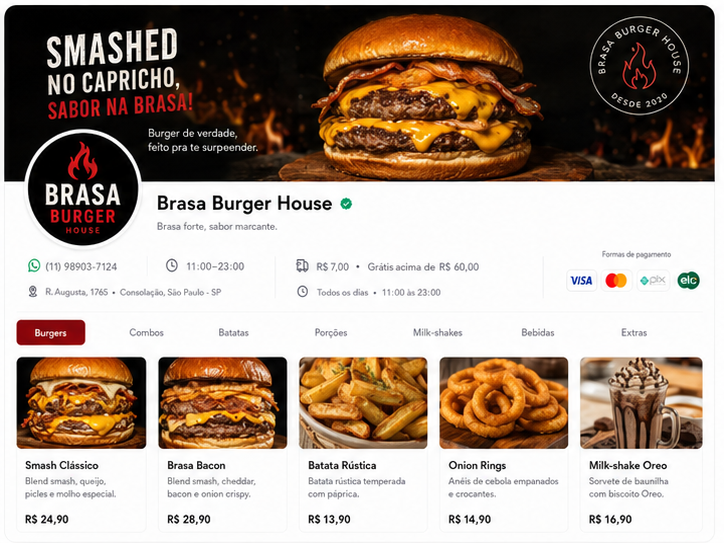 Modelo Brasa Burger House